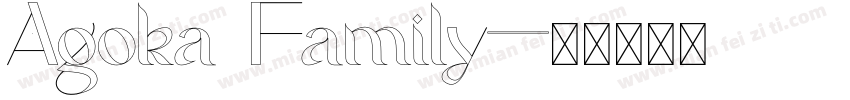 Agoka Family字体转换